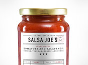 Étiquette de sauce salsa