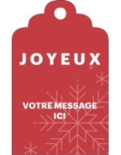 Flocons modernes en rouge