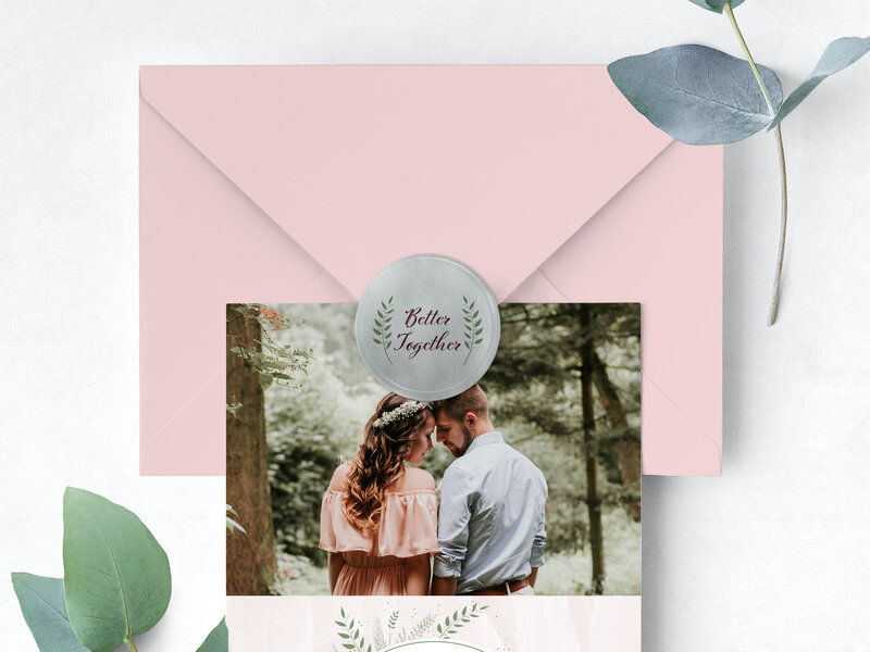 Étiquettes métalliques pour les cadeaux de mariage, les décorations et les envois postaux