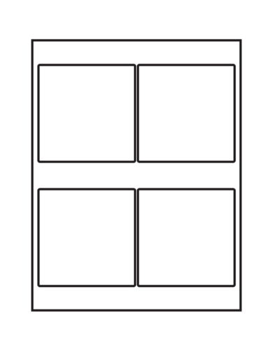 Avery Square Template