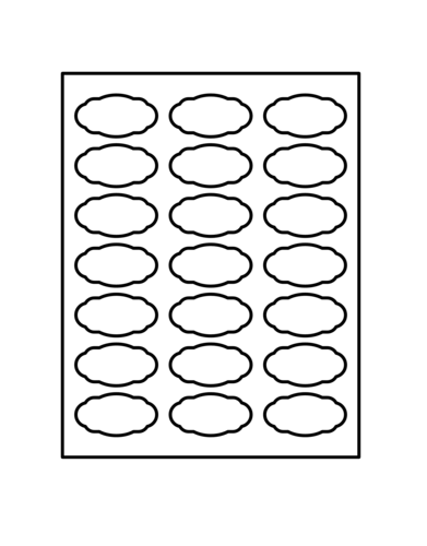 Avery Scalloped Template