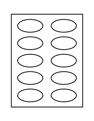 Avery Oval Template