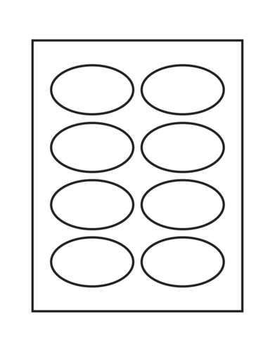 Avery Oval Template