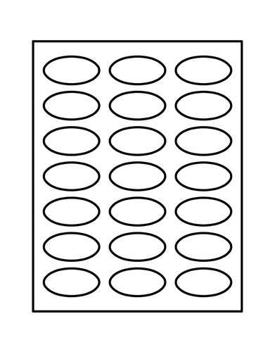 Avery Oval Template