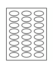 Avery Oval Template