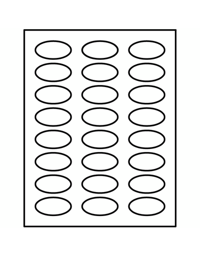 Avery Oval Template