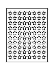 Avery Star Template