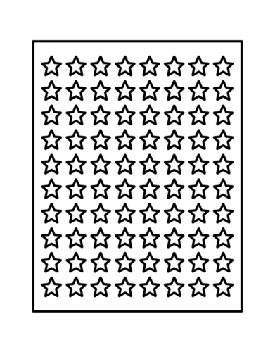 Avery Star Template