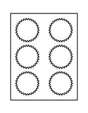 Avery Starburst Template