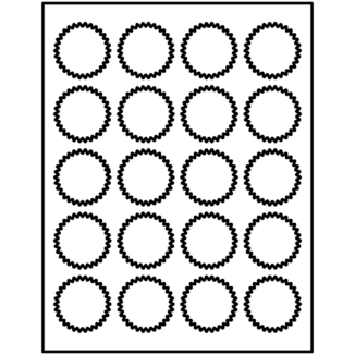 Avery Starburst Template