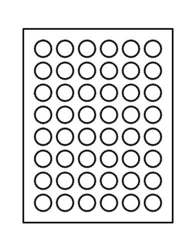 Avery Starburst Template