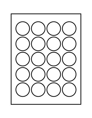 Avery Round Template