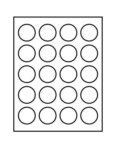 Avery Round Template
