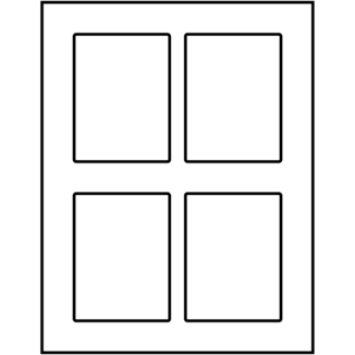 Avery étiquettes rectangulaires gabarit