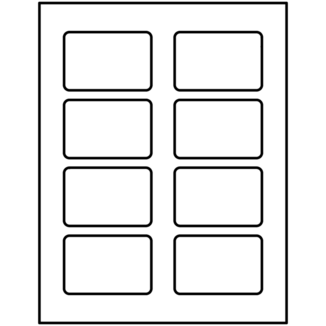 Avery étiquettes rectangulaires gabarit