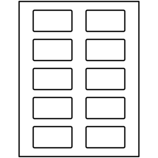 Avery étiquettes rectangulaires gabarit