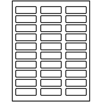 Avery étiquettes rectangulaires gabarit