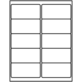 Avery étiquettes rectangulaires gabarit