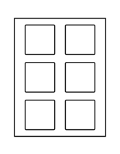 Avery Square Template