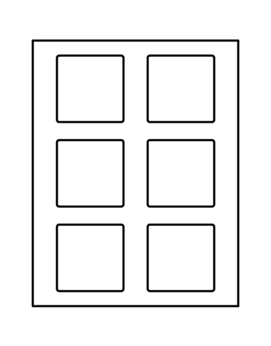 Avery Square Template