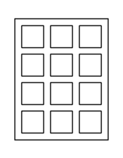 Avery Square Template