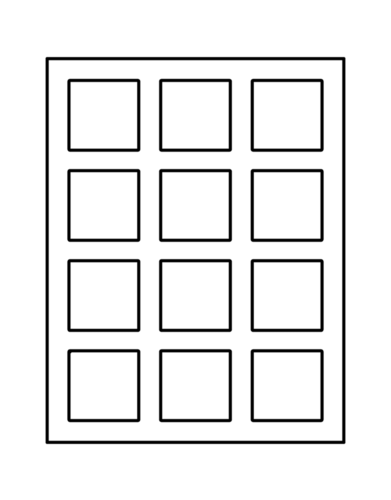 Avery Square Template