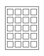 Avery Square Template