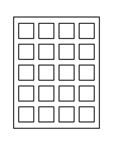 Avery Square Template