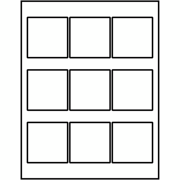 Avery Square Labels 2½ X 2½ Template
