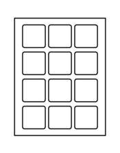 Avery Square Template