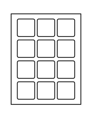 Avery Square Template