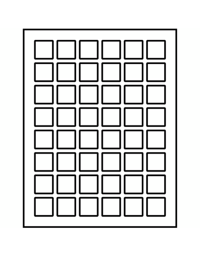 Avery Square Template