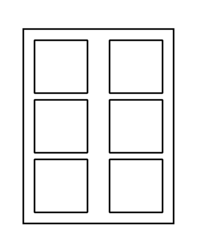 Avery Square Template