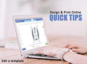 Design & Print Online: How to Change a Template Background