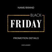 Black Friday Simple Frame