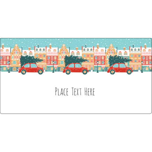 Festive VW Bug predesigned template for future projects | Avery