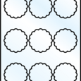 Scalloped Labels By The Sheet