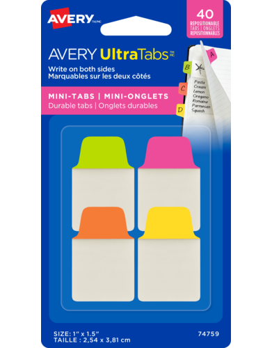 Avery UltraTabsMC Mini-Onglets