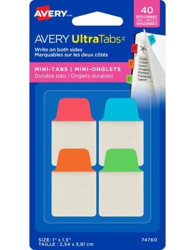 Avery UltraTabsMC Mini-Onglets