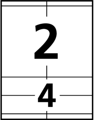 Avery® Vertical Name Badges with Tickets - Template