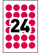 Avery&reg; Removable Colour Coding Labels Template