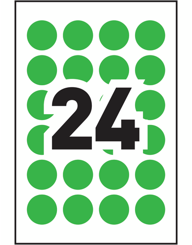 Avery&reg; Removable Colour Coding Labels Template