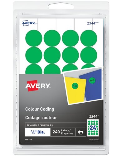  Removable Colour Coding Labels
