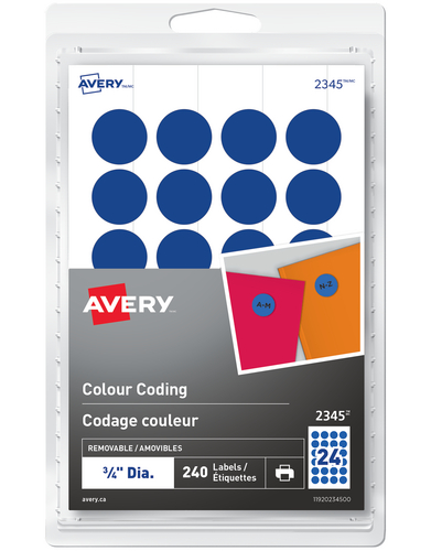  Removable Colour Coding Labels