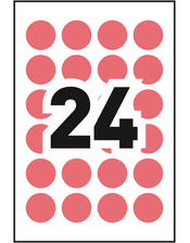Avery&reg; Removable Colour Coding Labels Template