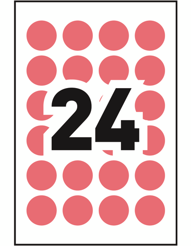Avery&reg; Removable Colour Coding Labels Template