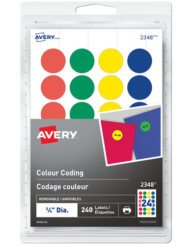  Removable Colour Coding Labels