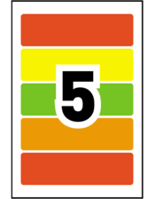 Avery&reg; Removable Rectangular Colour Coding Labels Template
