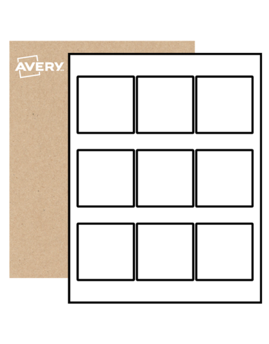 Square Labels By The Sheet