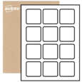Square Labels By The Sheet